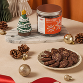 Orange Chocolate Snowflake Cookies